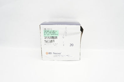 BD 383519 Nexiva Closed IV Cath. System 18Ga x1.25inch 84ml/min - Box of 20